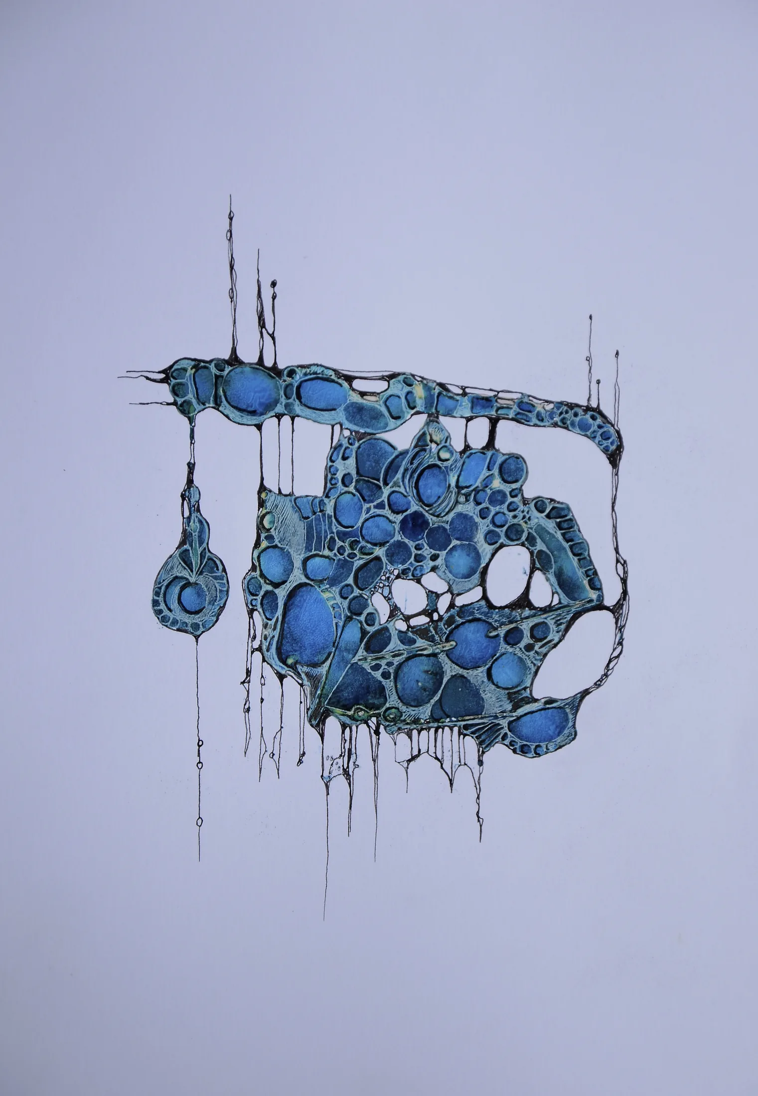der schmuck,acryl,tusche auf papier,din a 4,2015
